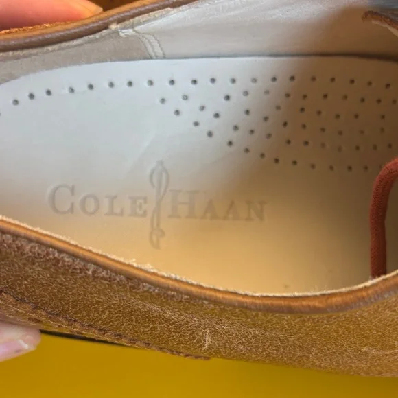 Cole Haan Men's Tan Wingtip Derbys - Picture 8 of 12